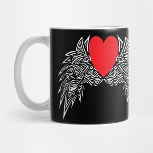 Wolf tattoo love colorful Mug